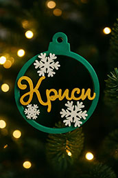 Персонализирана играчка за елха